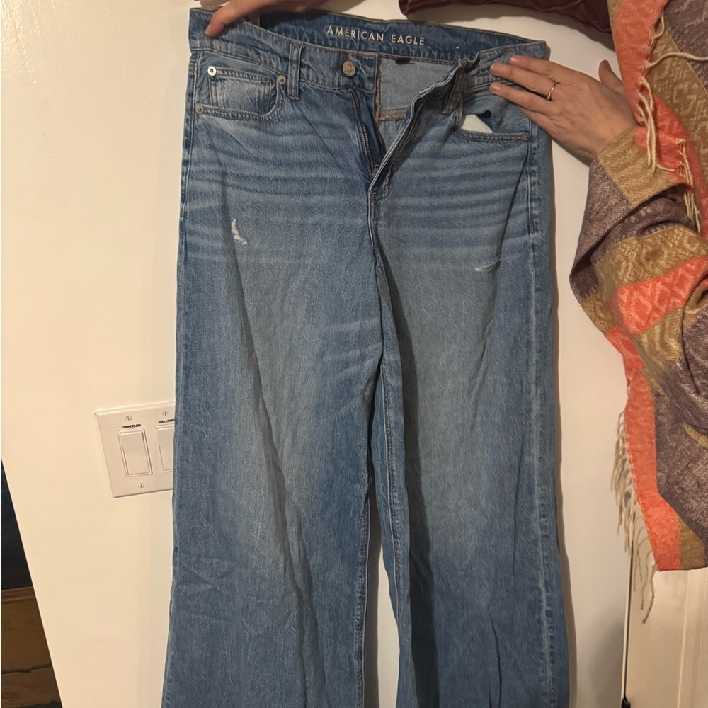 American Eagle Outfitters super high rise ultra wide leg